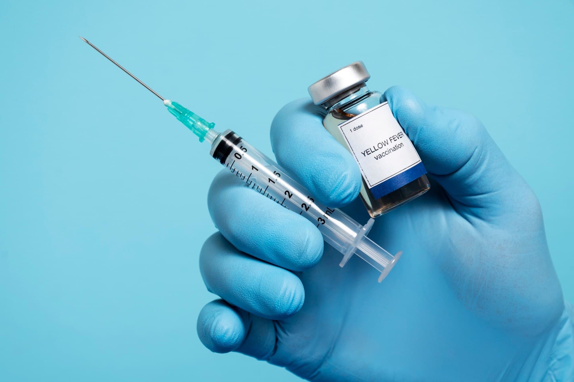 Pharmacist preparing immunizations